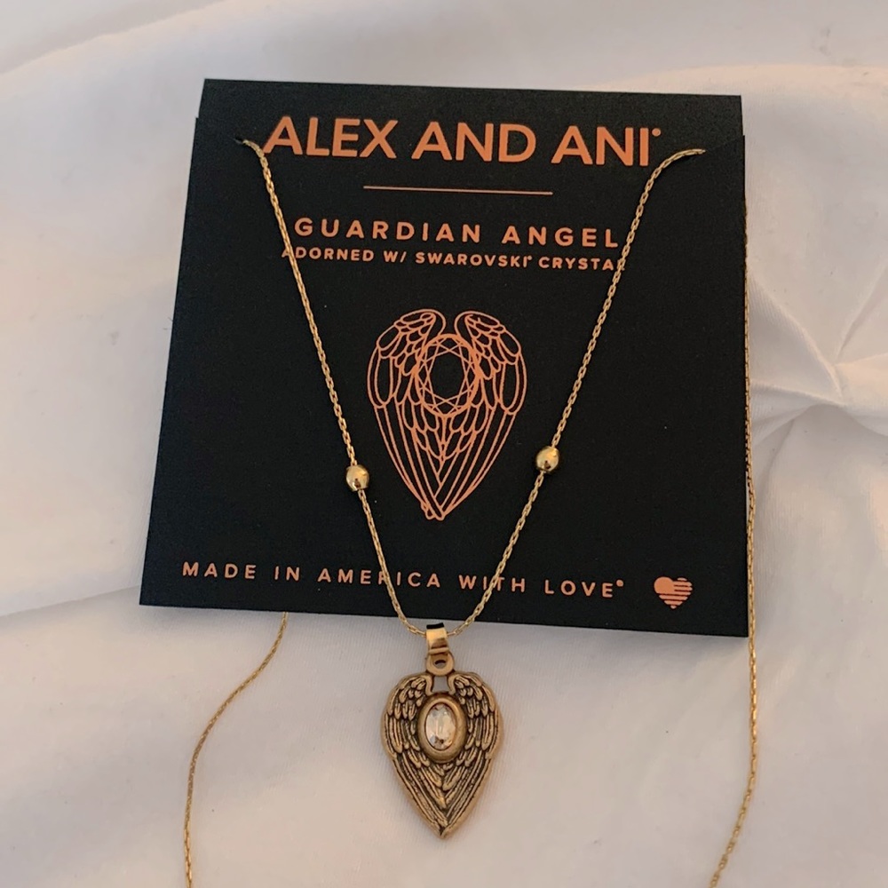 Alex and Ani Guardian gold necklace